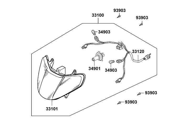 Framlampa - Strålkastare